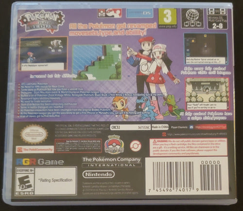 Pokemon Bloody Platinum Redux Video Game Nintendo DS with Box